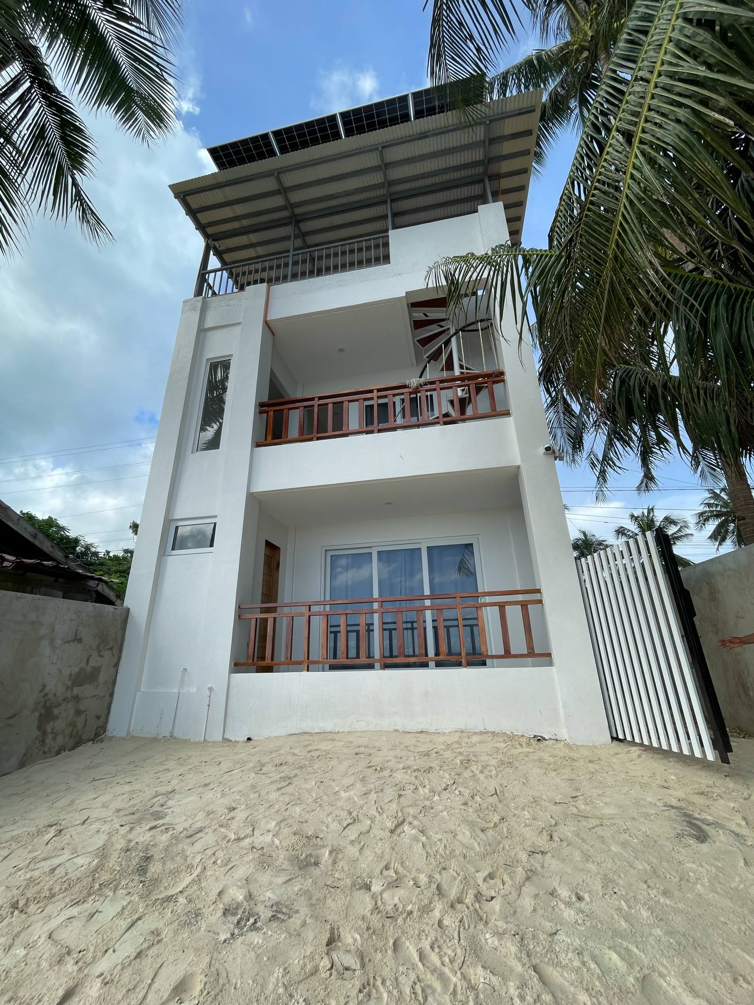 Beachfront view of Tyne Haven