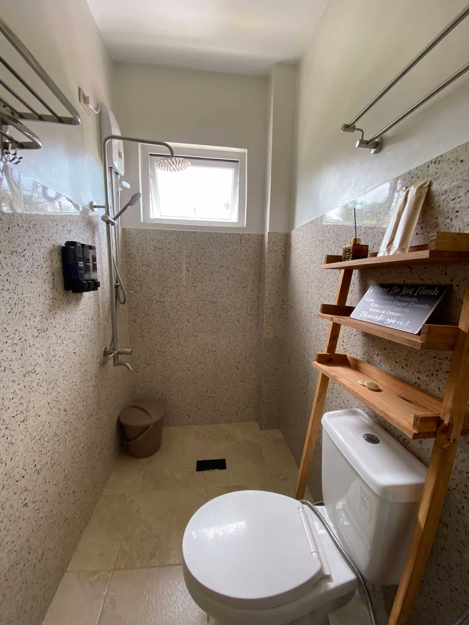 Clean modern bathroom and shower