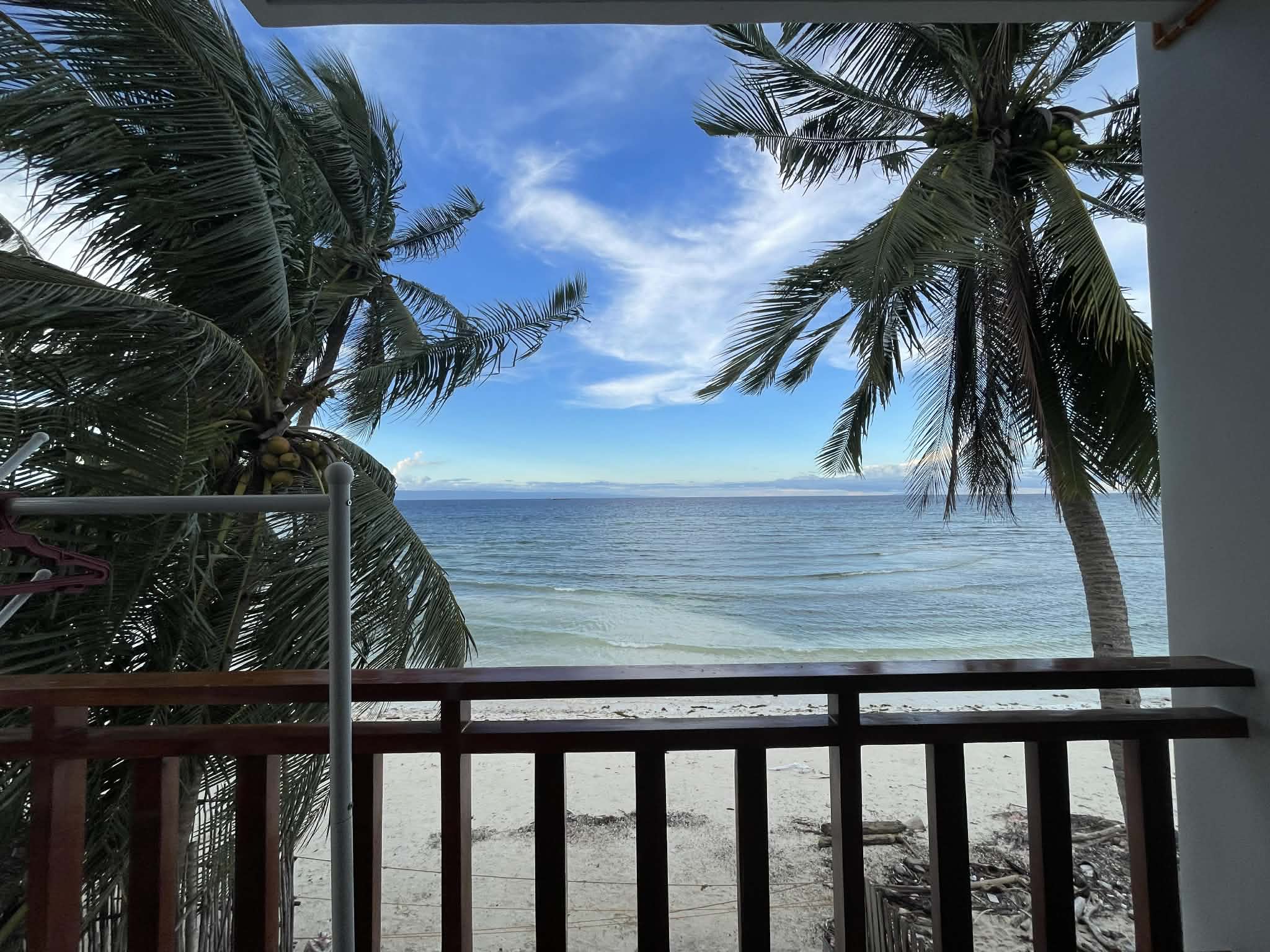 Ocean view from balcony